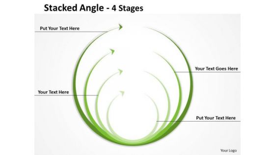 Strategic Management Stacked Angle Round Shape Consulting Diagram