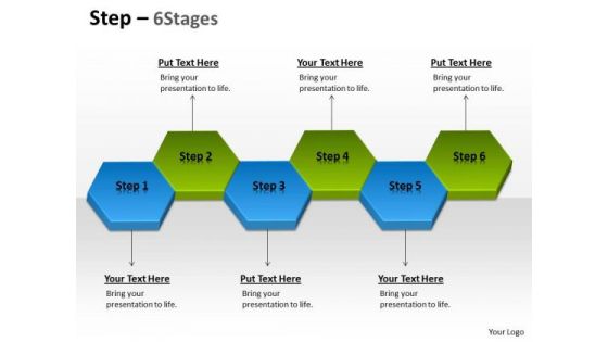 Strategic Management Step 6 Stages Business Diagram