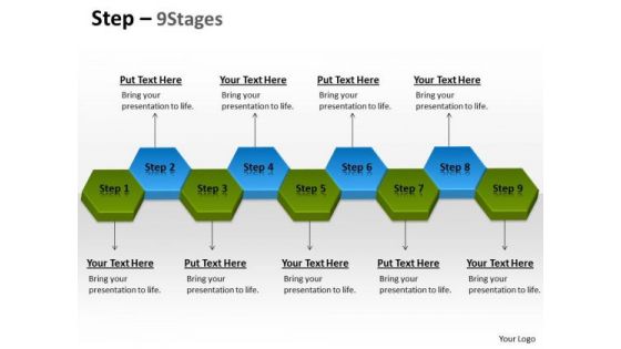 Strategic Management Step 9 Stages Business Diagram
