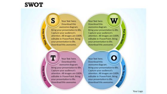 Strategic Management Swot Business Cycle Diagram