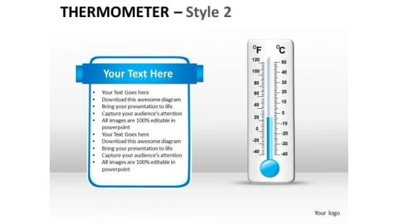 Strategic Management Thermometer Style 2 Consulting Diagram