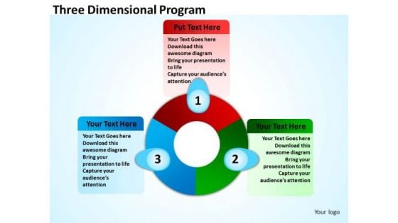 Strategic Management Three Dimensional Program Business Diagram