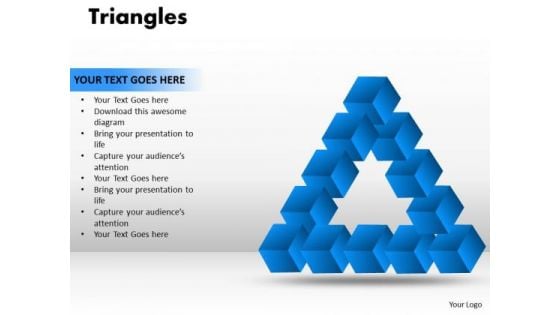 Strategic Management Triangles Business Diagram