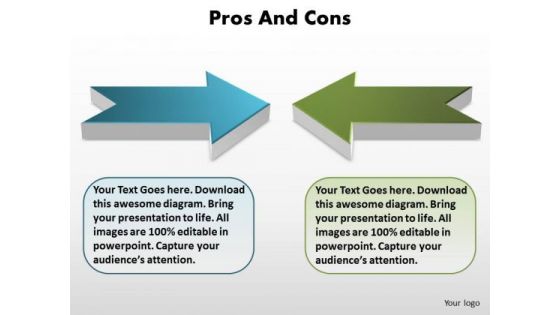 Strategic Management Two Opposing Views Editable Sales Diagram