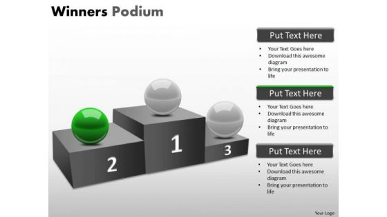 Strategic Management Winners Podium Marketing Diagram