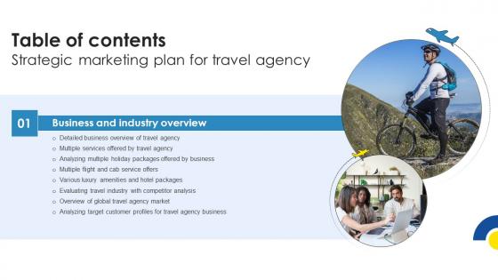 Strategic Marketing Plan For Travel Agency Table Of Contents Infographics Pdf