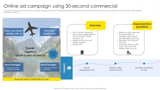 Strategic Marketing Plan Online Ad Campaign Using 30 Second Commercial Infographics Pdf Strategic Marketing Plan Online Ad Campaign Using 30 Second Commercial Infographics Pdf