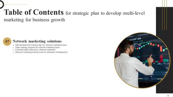Strategic Plan To Develop Multi Level Marketing For Business Growth Complete Deck