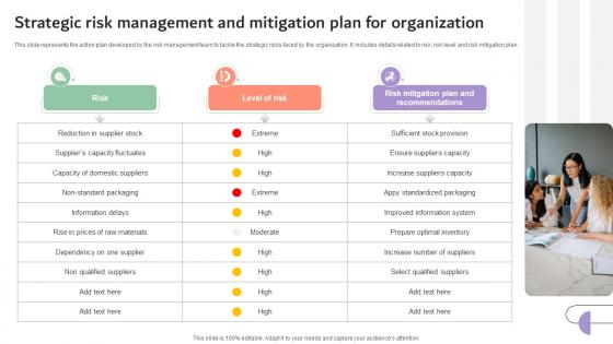 Strategic Risk Management And Mitigation Plan Company Risk Monitoring And Mitigation DTE SS V