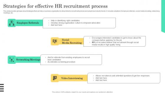 Strategies For Effective HR Implementable Hiring And Selection Designs Pdf