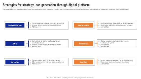 Strategies For Strategy Lead Generation Through Digital Platform Ppt Summary Skills Pdf Strategies For Strategy Lead Generation Through Digital Platform Ppt Summary Skills Pdf