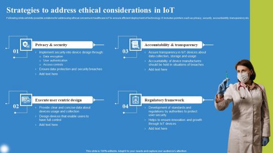 Strategies To Address Ethical Deploying IoT Solutions For Enhanced Healthcare Background Pdf