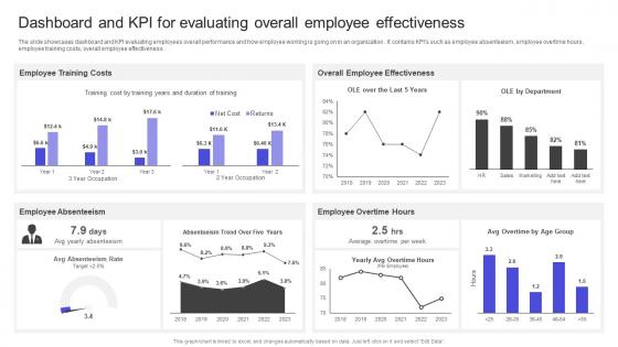 Strategies To Build Meaningful Dashboard And Kpi For Evaluating Overall Employee Icons Pdf