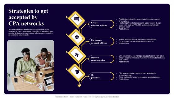Strategies To Get Accepted By CPA Networks Executing Cost Per Action Marketing Pictures Pdf Strategies To Get Accepted By CPA Networks Executing Cost Per Action Marketing Pictures Pdf