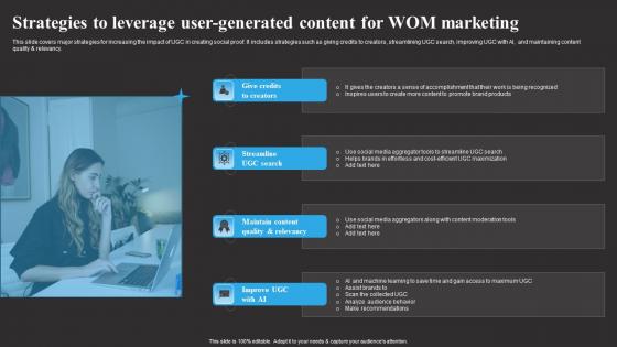 Strategies To Leverage User Generated Content Tracking Word Mouth Marketing Summary PDF