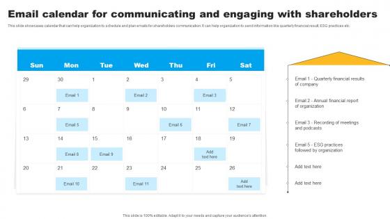 Strategies To Maintain Effective Relationships Email Calendar For Communicating Pictures Pdf