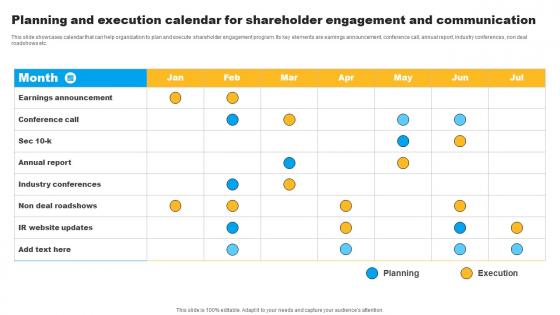 Strategies To Maintain Effective Relationships Planning And Execution Calendar Inspiration Pdf