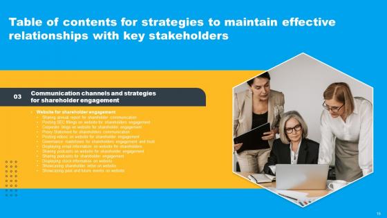 Strategies To Maintain Effective Relationships With Key Stakeholders Ppt Powerpoint Presentation Complete Deck