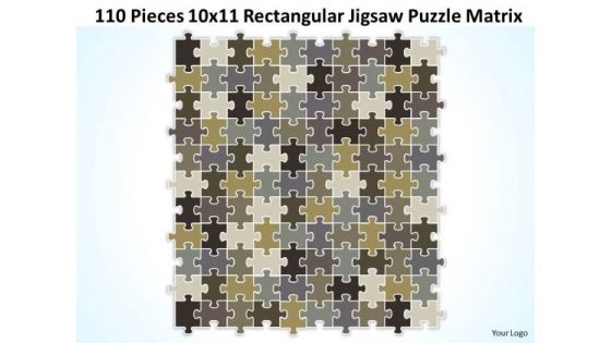 Strategy Diagram 110 Pieces 10x11 Rectangular Jigsaw Puzzle Matrix Sales Diagram