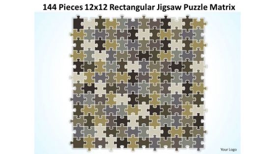 Strategy Diagram 144 Pieces 12x12 Rectangular Jigsaw Puzzle Matrix Strategic Management