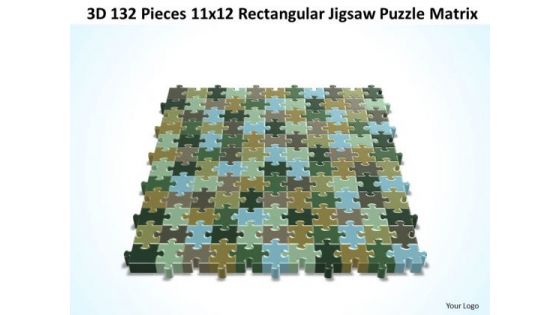 Strategy Diagram 3d 132 Pieces 11x12 Rectangular Jigsaw Puzzle Matrix Business Framework Model