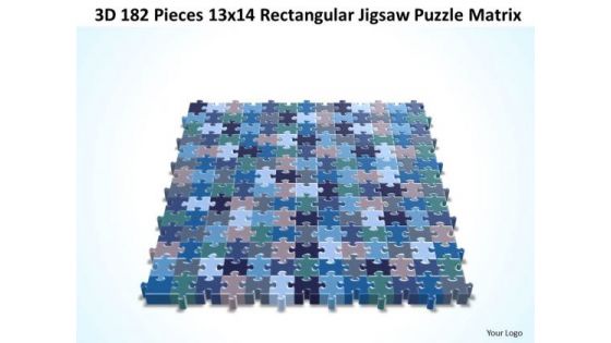 Strategy Diagram 3d 182 Pieces 13x14 Rectangular Jigsaw Puzzle Matrix