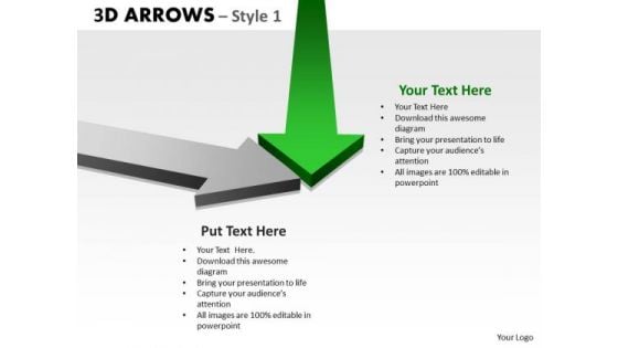 Strategy Diagram 3d Arrows Styli Business Framework Model