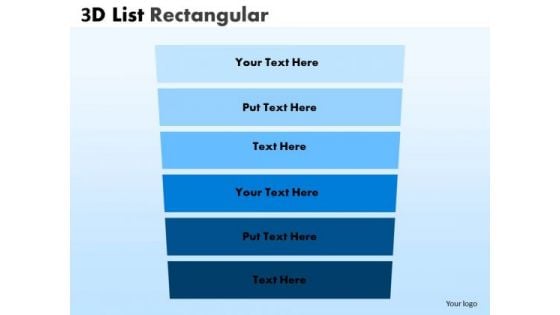 Strategy Diagram 3d List Rectangular Style Diagram Consulting Diagram Strategy Diagram 3d List Rectangular Style Diagram Consulting Diagram