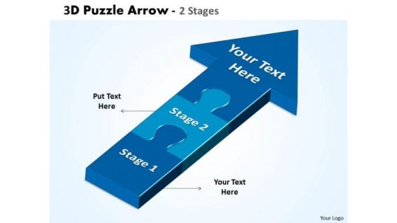 Strategy Diagram 3d Puzzle Arrow 2 Stages