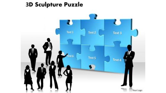 Strategy Diagram 3d Sculpture Puzzle Business Diagram Strategy Diagram 3d Sculpture Puzzle Business Diagram
