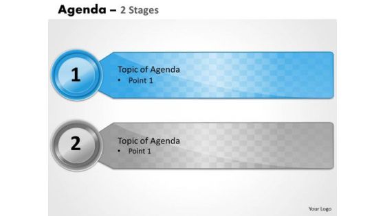 Strategy Diagram Agenda 2 Stages Business Cycle Diagram