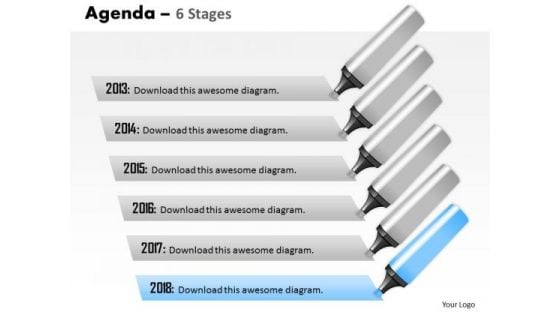 Strategy Diagram Agenda 6 Stages Consulting Diagram