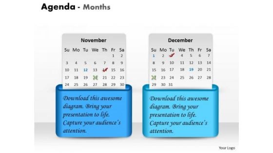 Strategy Diagram Agenda Months Consulting Diagram