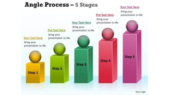 Strategy Diagram Angle Process With 5 Stages Consulting Diagram