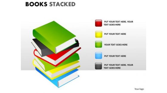 Strategy Diagram Books Stacked Sales Diagram