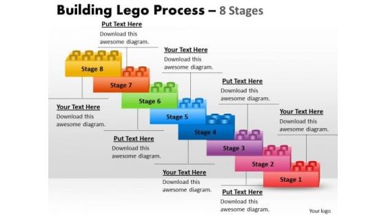 Strategy Diagram Building Lego Process 8 Stagess Business Diagram