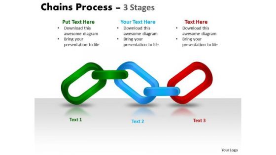 Strategy Diagram Chains Process 3 Stages Sales Diagram