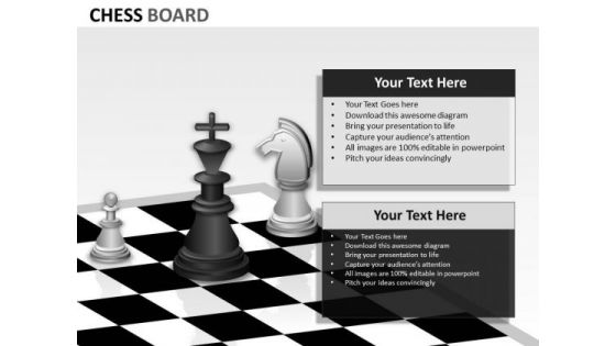 Strategy Diagram Chess Board Business Cycle Diagram