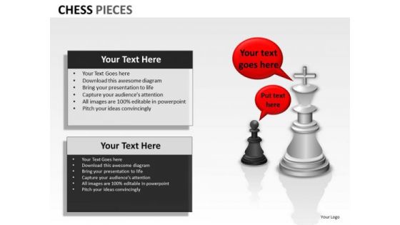 Strategy Diagram Chess Pieces Business Diagram