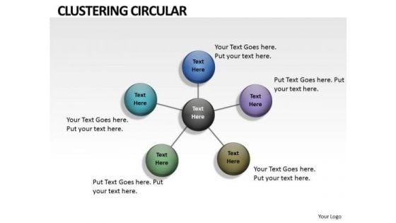 Strategy Diagram Circular Clustering Business Cycle Diagram