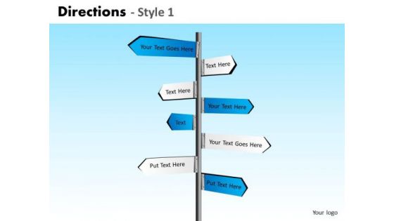 Strategy Diagram Directions Style 1 Consulting Diagram