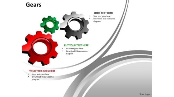 Strategy Diagram Gears Marketing Diagram