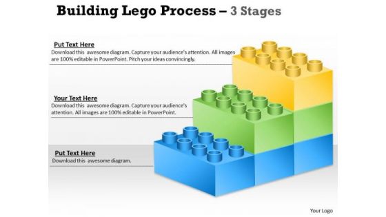 Strategy Diagram Lego Blocks Diagram 3 Stages Strategic Management