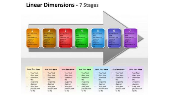 Strategy Diagram Linear Dimensions 7 Stages Consulting Diagram