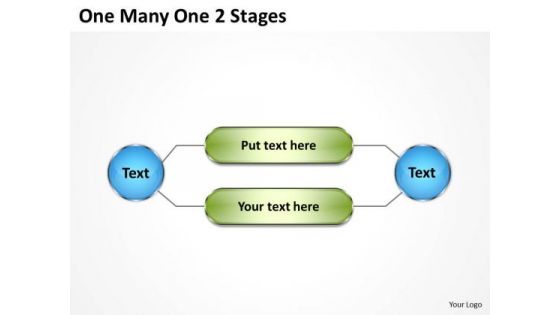 Strategy Diagram One Many One 2 Stages Consulting Diagram