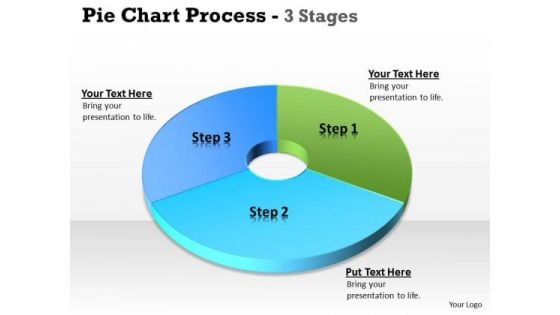 Strategy Diagram Pie Chart 3 Step Business Cycle Diagram