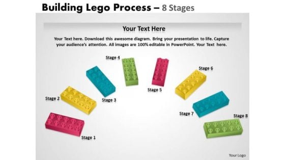 Strategy Diagram Semi Building Blocks 8 Stages Business Cycle Diagram