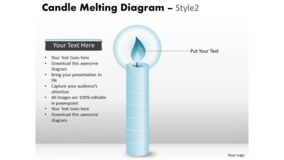 Strategy Diagram Unique Candle Melting Diagram Consulting Diagram