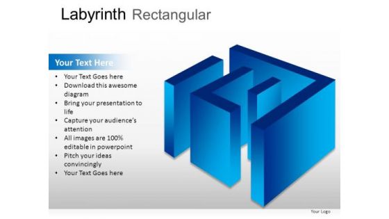 Strategy Maze Rectangular PowerPoint Slides And Ppt Diagram Templates