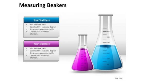 Strategy Measuring Beakers PowerPoint Slides And Ppt Diagram Templates